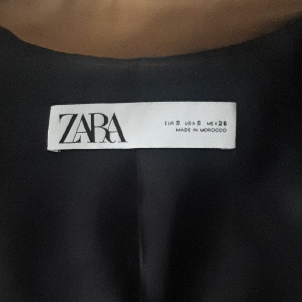 Zara NWOT Classic Caramel🟤Double Breasted Trench Coat🧡SIZE Oversized Small - Picture 11 of 14